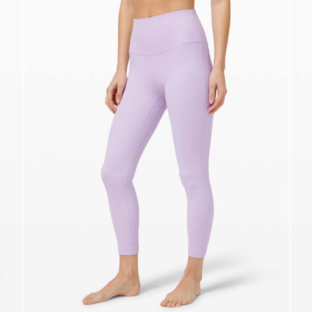 Lululemon Align Nulu High Rise 25” Leggings Lavender Dew Size 6